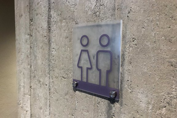 Acryl, Plexiglas, Schild, Distanzhalter