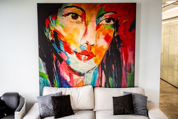 Spannrahmen Pausenraum