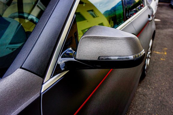 Details im Car Wrapping Details, modern, schwarz