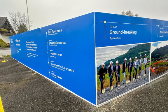 Baustellenwände, Baureklame, Baustellenbanner, digital Druck