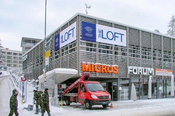 Gitternetzbanner, Grossformat, Print, Druck