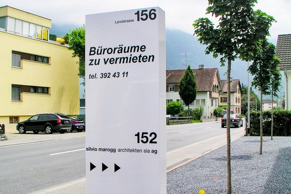 Silvio Marogg - Pylon aus Acryl Vollacryl Pylon, Acrylglas, Scheiben, Licht, LED