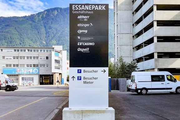 Essanepark - Inforamtionsstele Stele, Informationsstele