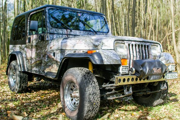 Jeep Wrangler - Vollfolierung in Tarnfarben Vollfolierung, Folie, Tarnfarben