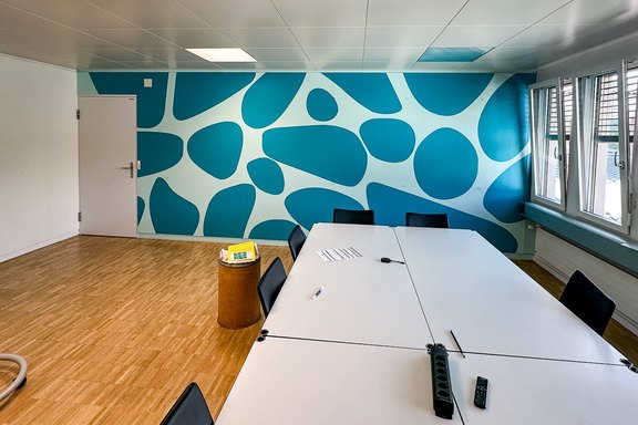 Wandbeschichtung, Folie, Kreise, organische Formen