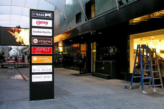 D'Gass Buchs - Pylon mit Licht Leuchtpylon, Licht, LED, Pylon