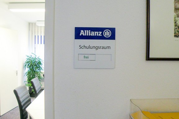 Raumschild mit Schieber Schild mit Schieber, Frei/besetzt
