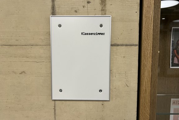 Hinweisschilder, Klassenzimmer