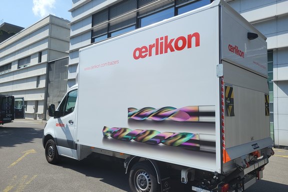 Lieferwagen, Beschriftung, Digitaldruck
