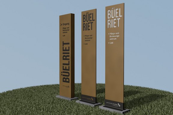Büelriet - Pylon Varianten Visual, Varianten, Gestaltung, Layout