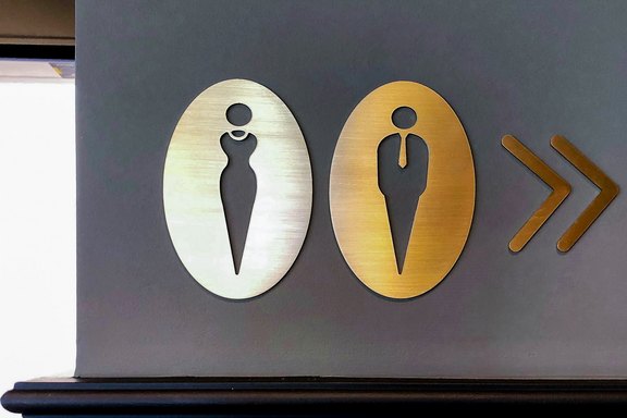 Toilettenschilder, Hinweise, Schilder