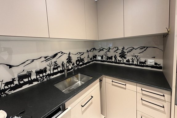 Wohndekor, Küchendekoration, Rückwand, Druck, Kunststoff