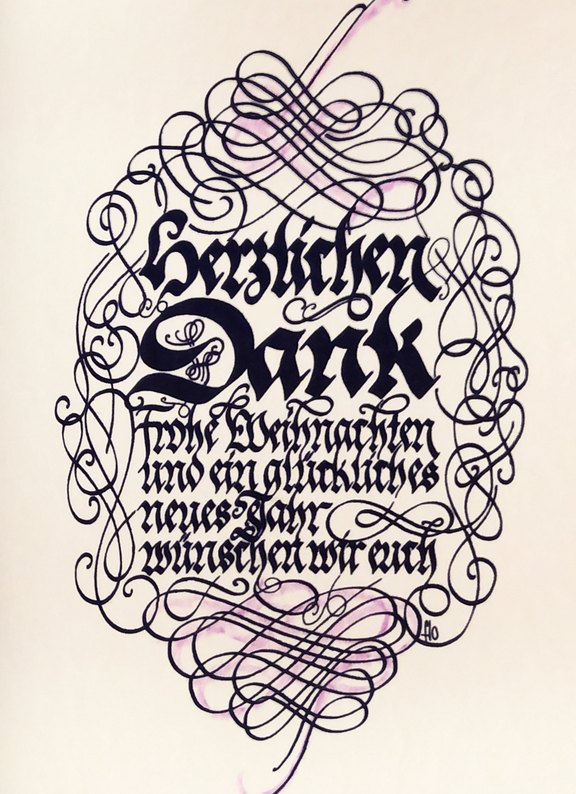 Kunstwerk, Alte Schrift Altdeutsch, Handschrift