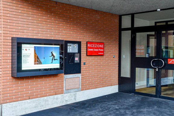 Bildschirm, digitale Werbung