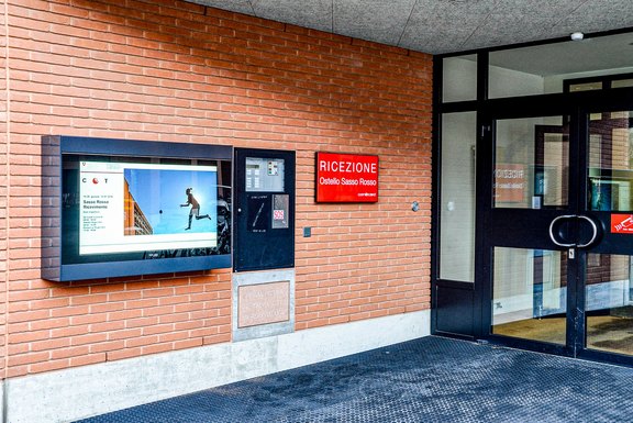 Bildschirm, digitale Werbung