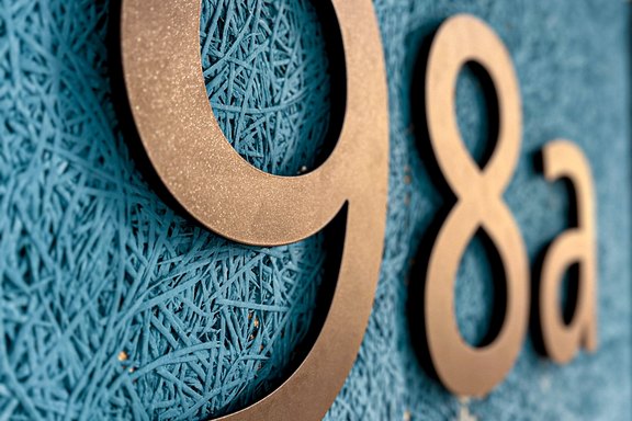 Alu Flachschrift auf Spaghetti