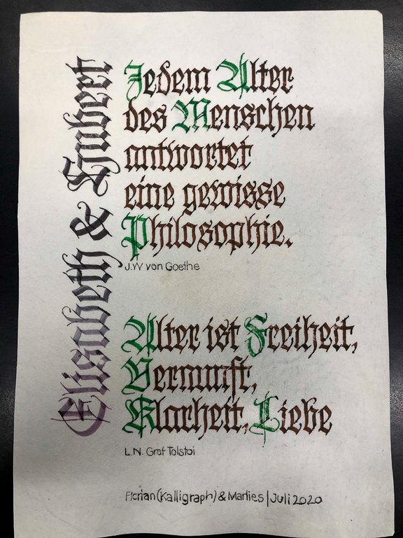 handgeschrieben, alte Schrift Pergament, Beschriftet