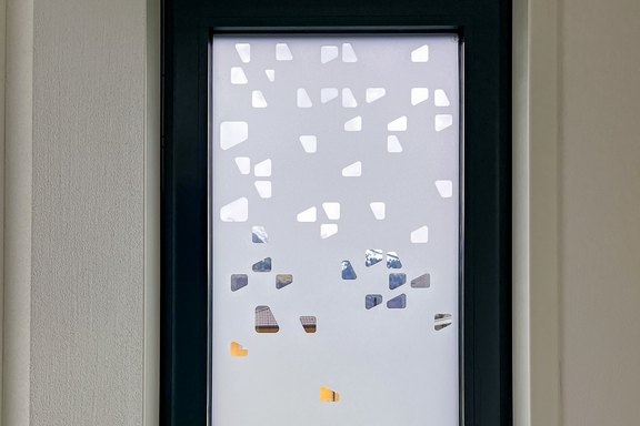 geschnittene Folie, Sonnenschutz, Sichtschutz