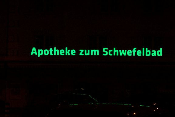 Nachtansicht, dunkel, Licht, leuchtend