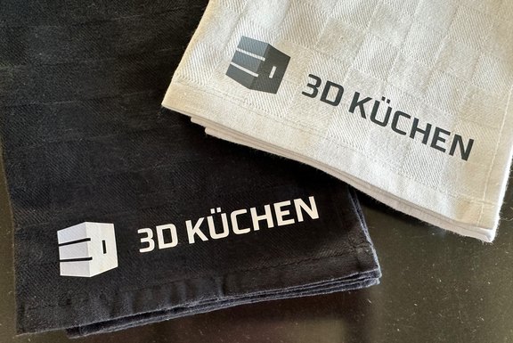 Küchentücher, Beschriftung, Druck, Digitaldruck