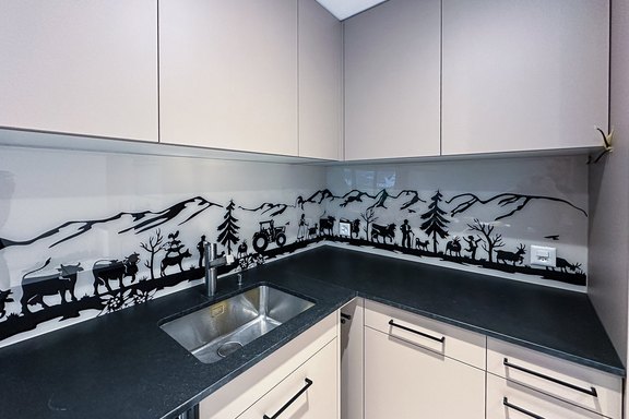 Wohndekor, Küchendekoration, Rückwand, Druck, Kunststoff