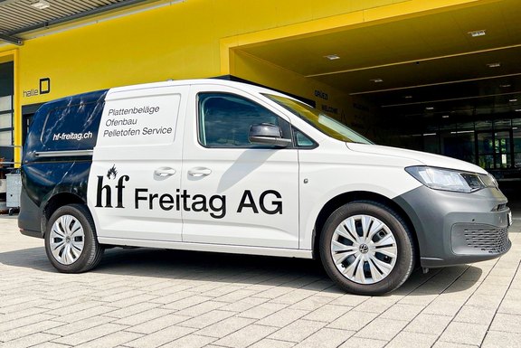 hf Freitag Ag, Firmenfahrzeug Teilfolierung, Caddy Maxi