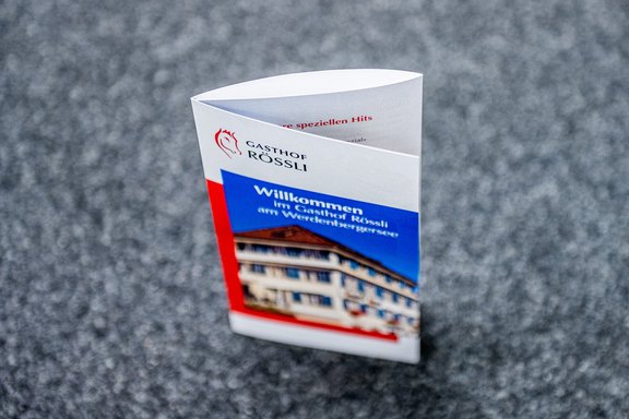 Gasthof Rössli - Faltflyer Flyer, Papier, Digitaldruck